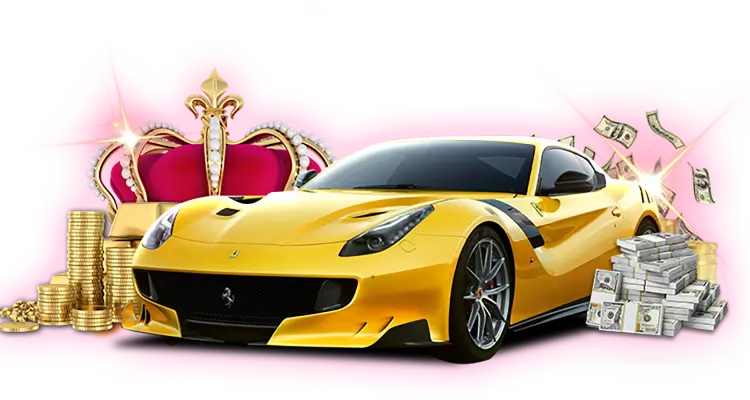 Gold bars, coins, and crown